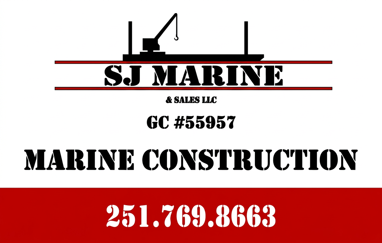 SJ Marine and Sales LLC marine construction logo